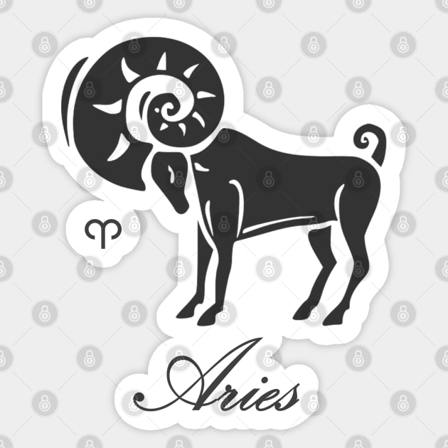 Aries 2 Sticker by inotyler